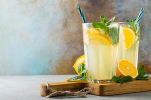 Limonada a la menta