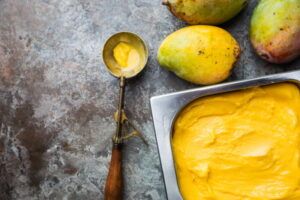Helado Cremoso de Mango y Yogur