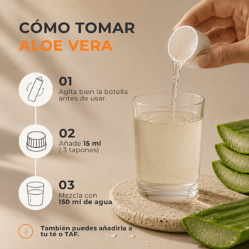 Alternative view of Aloe vera bebida